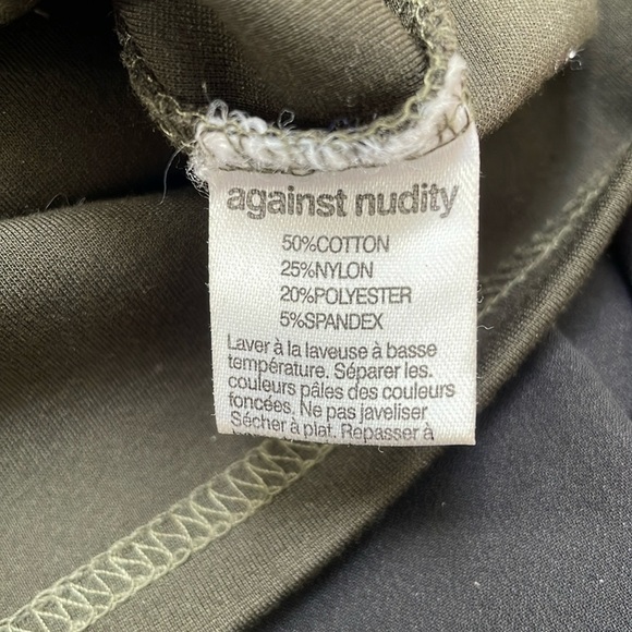 Against Nudity lace tulle pleated skirt dress sleeveless, olive green size S/M/L - Picture 16 of 16